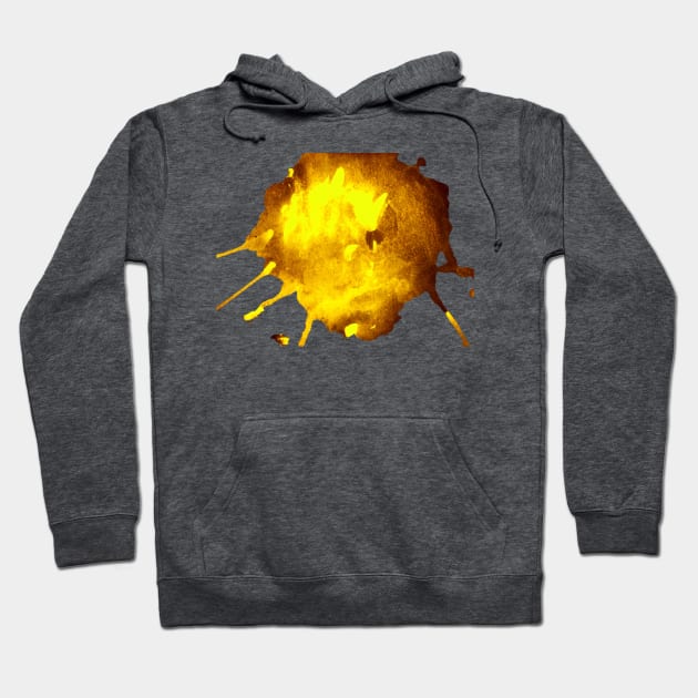 Yellow Splash Hoodie by JAHART001